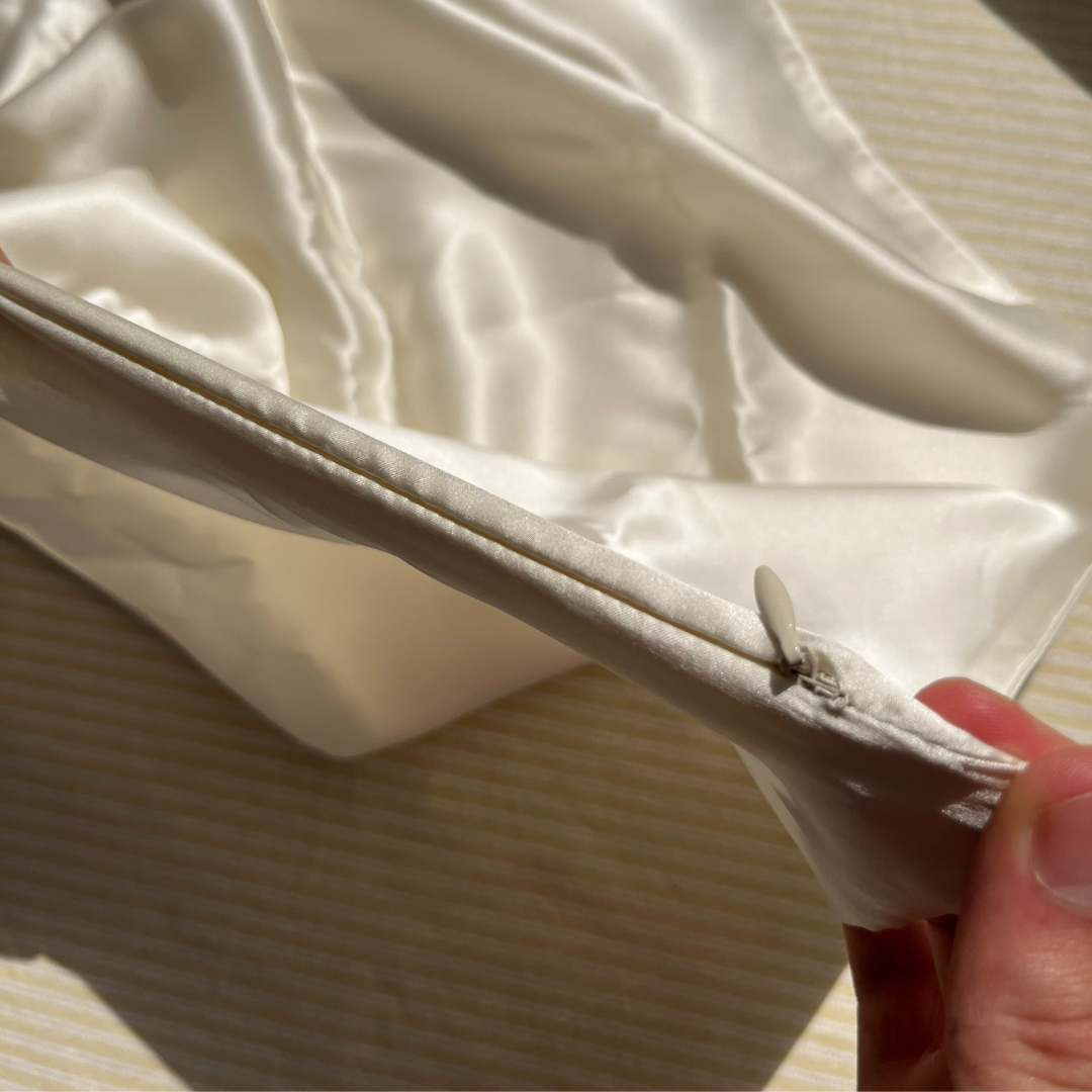 %100 Dut İpek Yastık Kılıfı Şampanya