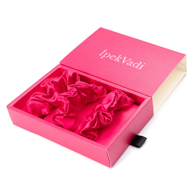 %100 Dut İpeği Pembe Toka