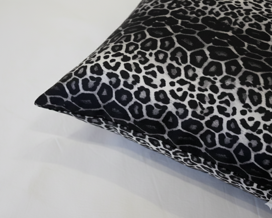 %100 Dut İpek Yastık Kılıfı Snow Leopard (Özel Seri)